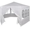 42346 vidaXL Marquee with 6 Side Walls White 2x2 m