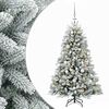 vidaXL Brad de Crăciun artificial cu globuri 120 cm 150 LED-uri