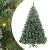 vidaXL Brad de Crăciun artificial cu 300 LED Verde 240 cm PE și PVC