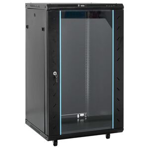 vidaXL Dulap de server, 18U, 19" IP20, negru, 60x60x100 cm