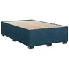 vidaXL Pat box spring cu saltea, albastru, 120x190 cm, catifea