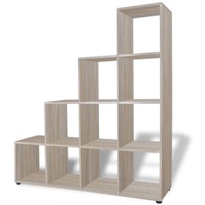 vidaXL Bibliotecă &icirc;n trepte / Raft de expunere 142 cm Stejar