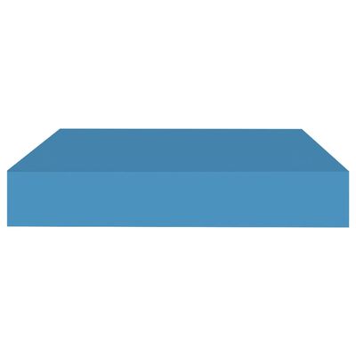 vidaXL Rafturi perete suspendate, 2 buc., albastru, 23x23,5x3,8 cm MDF