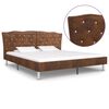 vidaXL Cadru de pat, maro, 180 x 200 cm, piele &icirc;ntoarsă artificială