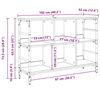 vidaXL Bufet Stejar Artizanal 102 x 32 x 73,5 cm