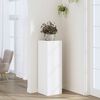 vidaXL Suport de plante, alb, 33x33x100 cm, lemn prelucrat