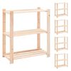 vidaXL Etajere cu 3 niveluri, 5 buc., 80x38x90 cm, pin masiv, 150 kg