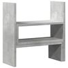vidaXL Organizator birou, gri beton, 40x17x41 cm, lemn prelucrat