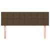 vidaXL Tăblii de pat, maro &icirc;nchis, 144x5x78/88 cm, textil