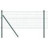 vidaXL Fixare la sol gard Euro 25 x 0,8 m Oțel cu strat de PVC Verde