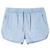 vidaXL Pantaloni scurți pentru copii, albastru denim pal, 128