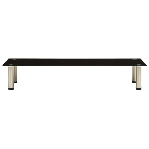 vidaXL Suport TV, negru, 100 x 35 x 17 cm, sticlă securizată
