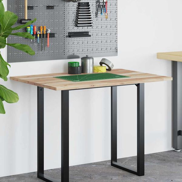 vidaXL Blat de birou netratat, 120x70x2 cm, lemn masiv de acacia