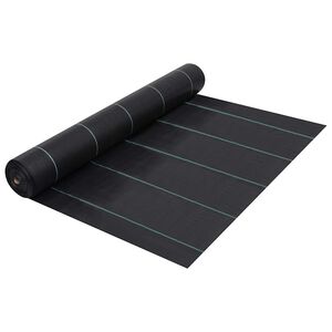 vidaXL Membrană antiburuieni & antirădăcini, negru, 1x10 m, PP