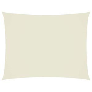 vidaXL P&acirc;nză parasolar, crem, 4x5 m, țesătură oxford, dreptunghiular