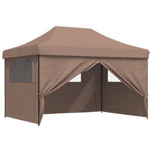 vidaXL Cort pentru Petreceri 279 x 410 x 315 cm Maro Material Oxford