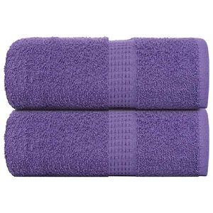 vidaXL Prosoape de baie, FROGN, 2 buc., violet, 30x30 cm, 360 g/m&sup2;