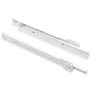 vidaXL Glisieră de sertar 2 pcs Alb 250 mm Oțel
