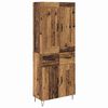 vidaXL Bufet cu sertar Lemn Vechi 69,5 x 34 x 180 cm Lemn compozit