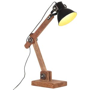 vidaXL Lampă de birou industrială, negru, 58x18x90 cm, E27, rotund