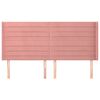 vidaXL Tăblie de pat cu aripioare, roz, 203x16x118/128 cm, catifea