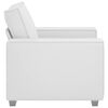 vidaXL Fotoliu Alb 100 cm Piele artificială
