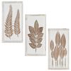 vidaXL Decorațiuni Artă 3 pcs Maro și alb 40 x 40 x 1,5 cm