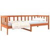 vidaXL Cadru de pat Maroniu cerat 80 x 200 cm Lemn de pin masiv