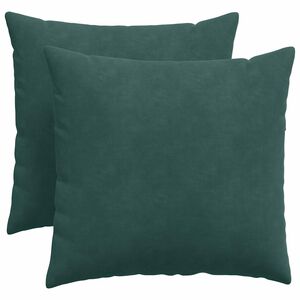 vidaXL Perne pentru canapea 2 pcs Verde &icirc;nchis 50 x 50 cm