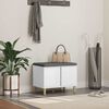 vidaXL Bancă pentru hol cu pernă cu depozitare Alb 60 x 38 x 46 cm