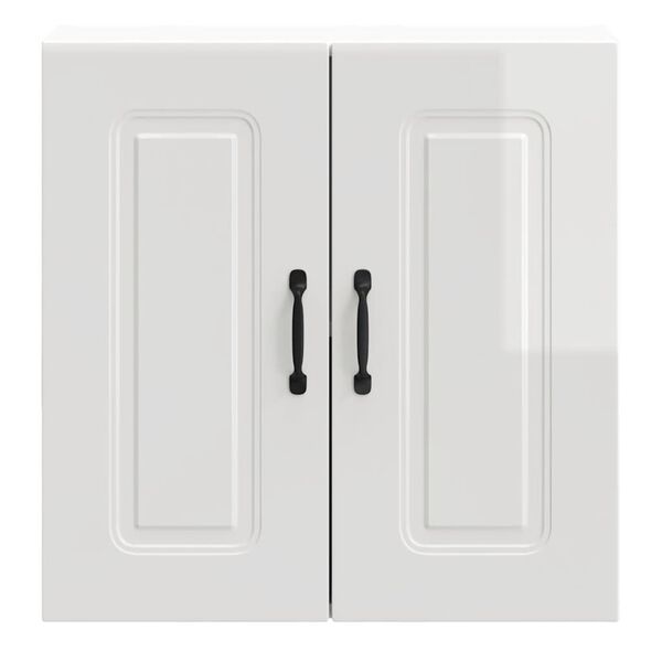 vidaXL Dulap de bucatarie "Kalmar" din lemn prelucrat alb lucios