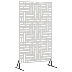 vidaXL Ecran de intimitate 100 x 50 x 180 cm Oţel inoxidabil Argintiu