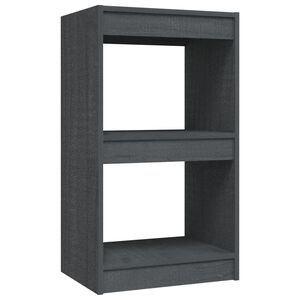 vidaXL Bibliotecă, gri, 40x30x71,5 cm, lemn masiv de pin