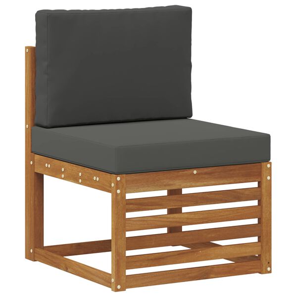 vidaXL Set de canapele de exterior 5 Bucată Natural și Antracit