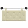 vidaXL Cap de pat suspendat Pe perete Crem 80 cm Piele artificială