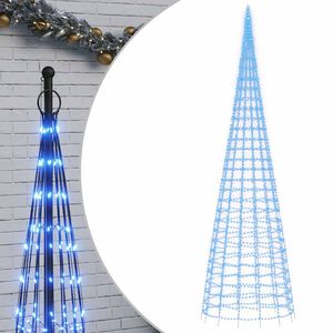 vidaXL Pom de Crăciun LED 3000 LED-uri Albastru 800 cm