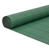vidaXL Gard de grădină cu două fețe, verde, 1,8x3 m, PVC