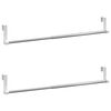 vidaXL Șine pentru perdele 2 buc, alb și argintiu, 40-60 cm, aluminiu