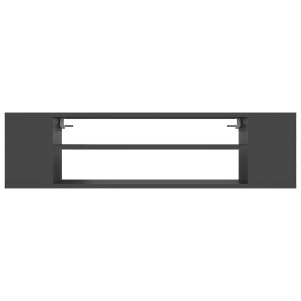 vidaXL Dulap TV suspendat, gri, 100x30x26,5 cm, PAL