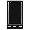 vidaXL Șifonier, negru, 87 x 49 x 159 cm, material textil