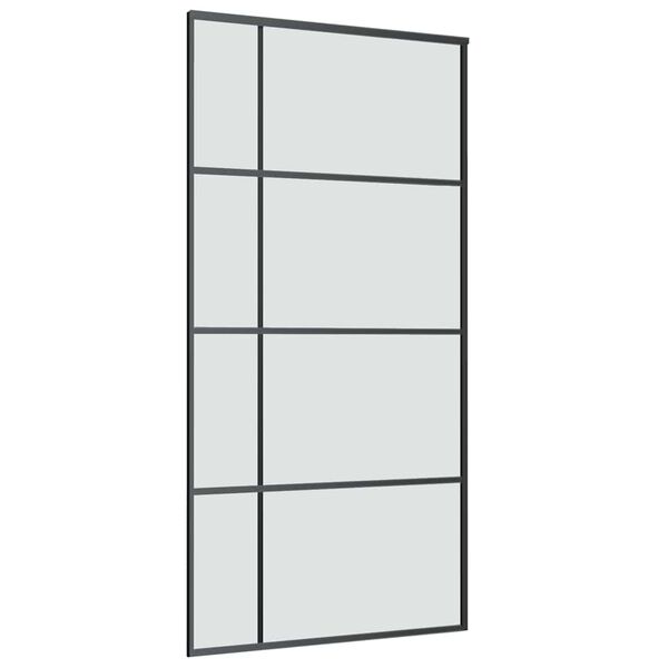 vidaXL Ușă glisantă cu set feronerie 102,5x205 cm sticlă ESG/aluminiu