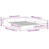 vidaXL Cadru de pat Maro 120 x 200 cm Lemn de pin masiv