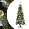 vidaXL Brad de Crăciun artificial Verde 180 cm PVC, plastic și oțel
