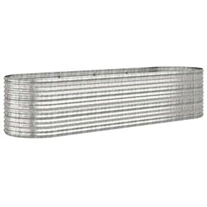 vidaXL Strat &icirc;nălțat grădină 296x80x68 cm oțel galvanizat