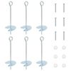 vidaXL Ancoră de Păm&acirc;nt 6 buc. &Oslash;10 x 30 cm Metal Galvanizat Argintiu
