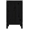 vidaXL Cutie de rufe, negru, 44x44x76 cm, lemn masiv de pin