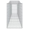 vidaXL Coșuri gabion arcuite 2 buc, 400x50x80/100 cm, fier galvanizat