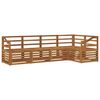 vidaXL Seturi de canapele 5 pcs natural Lemn Solid de Acacia