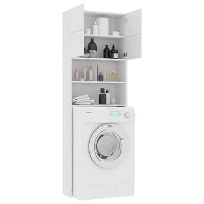 vidaXL Dulap mașina de spălat, alb, 64x25,5x190 cm, PAL