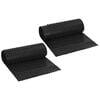 vidaXL Foie de drenaj cu striații 2 buc. Negru 0,5 x 20 m HDPE